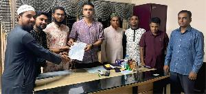 ভোলা দুলারহাট থানার ওসির সাথে প্রেসক্লাবের নবনির্বাচিত কমিটির সৌজন্য সাক্ষাৎ