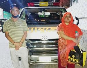 অ্যাম্বুলেন্সে পাচারকালে ১০ হাজার ইয়াবাসহ স্বামী-স্ত্রী আটক