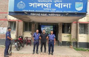 সালথায় বৃদ্ধকে পিটিয়ে হত্যা: আলোচিত মামলার আসামি গ্রেপ্তার