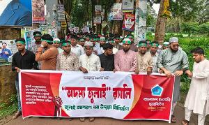 বাউফলে জুলাই সনদ ও গণভোটের রায় বাস্তবায়নের দাবিতে সমাবেশ ও গণমিছিল