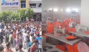 মোংলা ইপিজেডে গার্মেন্টস কারখানায় ভয়াবহ আগুন