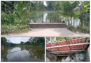 সরকারি কালভার্ট বন্ধ করে পানি নিষ্কাশনে বাধা, কৃষকদের ভোগান্তি