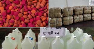 চট্টগ্রাম রেঞ্জে মাদকের বিরুদ্ধে জোর অভিযানে একদিনেই গ্রেপ্তার ১৭২