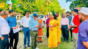 শেরপুরে পর্যটন মোটেলর সম্ভাব্য স্থান পরিদর্শন করলেন অতিরিক্ত সচিব
