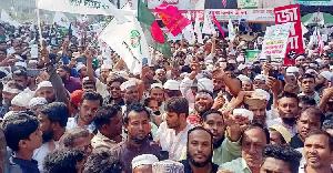 পল্টন মোড়ে ৮ দলের সমাবেশ শুরু