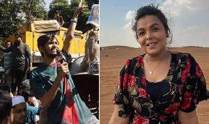 ধানমন্ডি ৩২- এ বুলডোজার নিয়ে যাওয়া দলকে ‘রাজাকার’ বললেন অভিনেত্রী শাওন